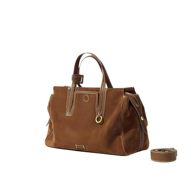 Retro Suede Tote Bag