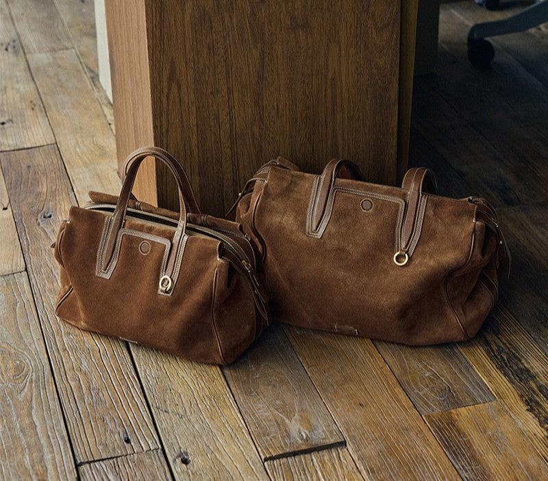 Retro Suede Tote Bag