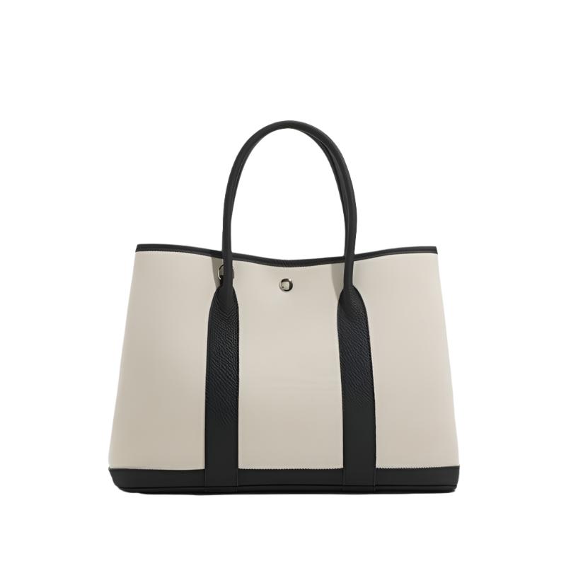 Canvas Leather Tote Bag