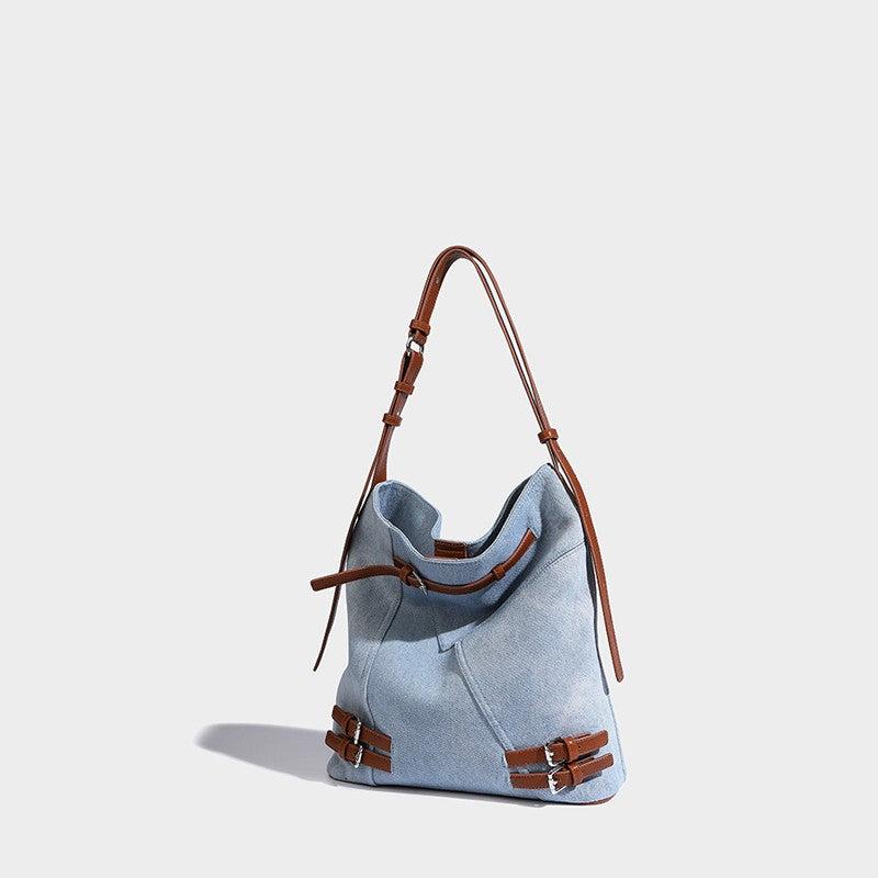 Classic Denim Bucket Bag