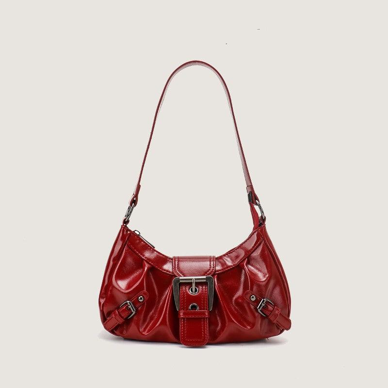 Black Luxe Buckle Bag