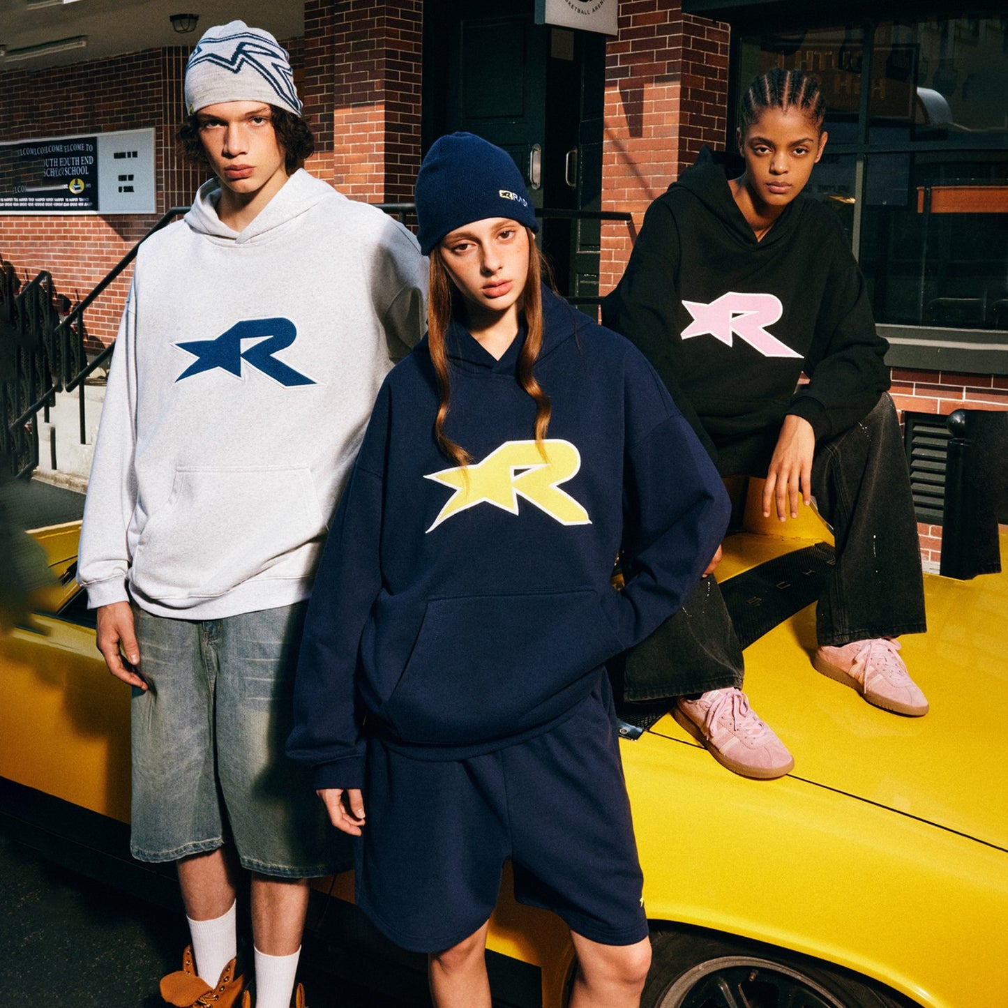 RASS Star Contrasting Patch Hoodie