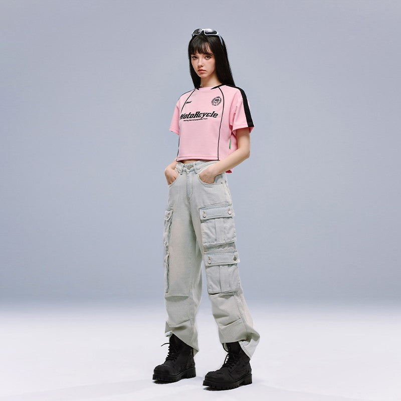 MotoRcycle Racing Crop Top