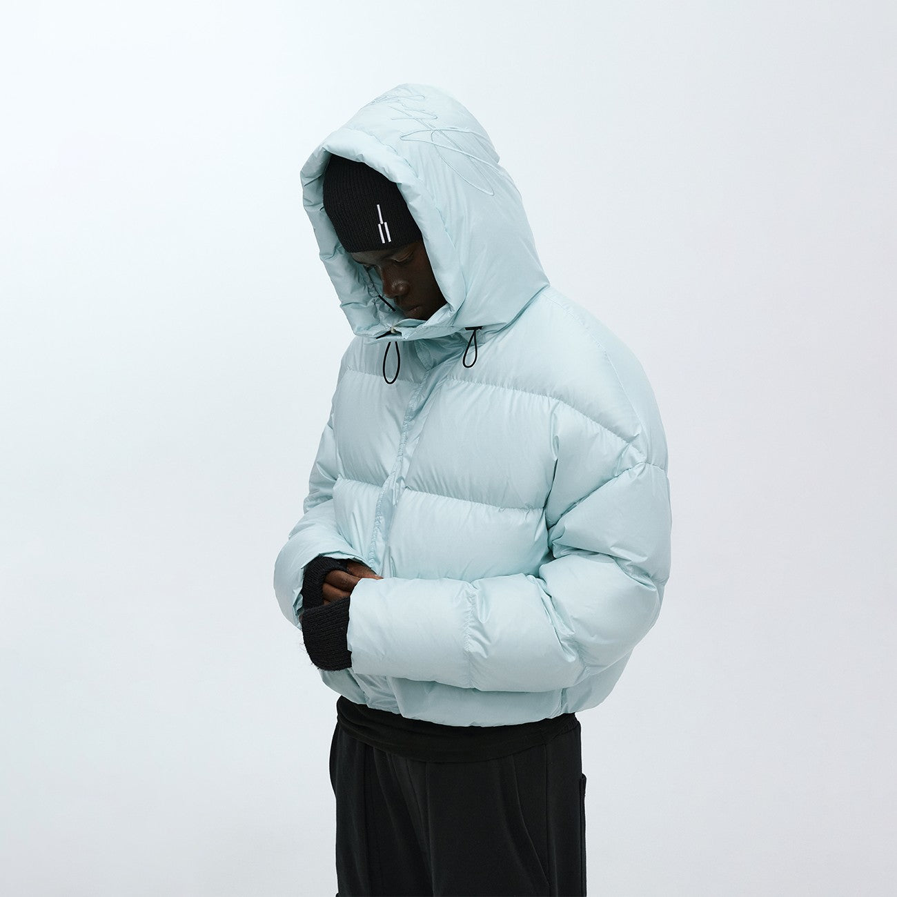Cropped Retro Puffer Jacket
