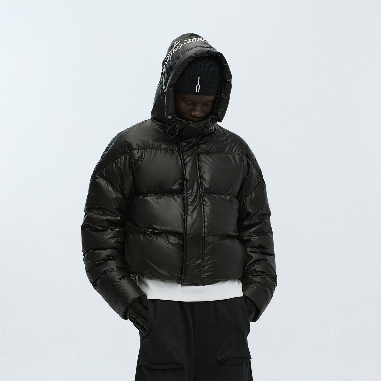 Cropped Retro Puffer Jacket