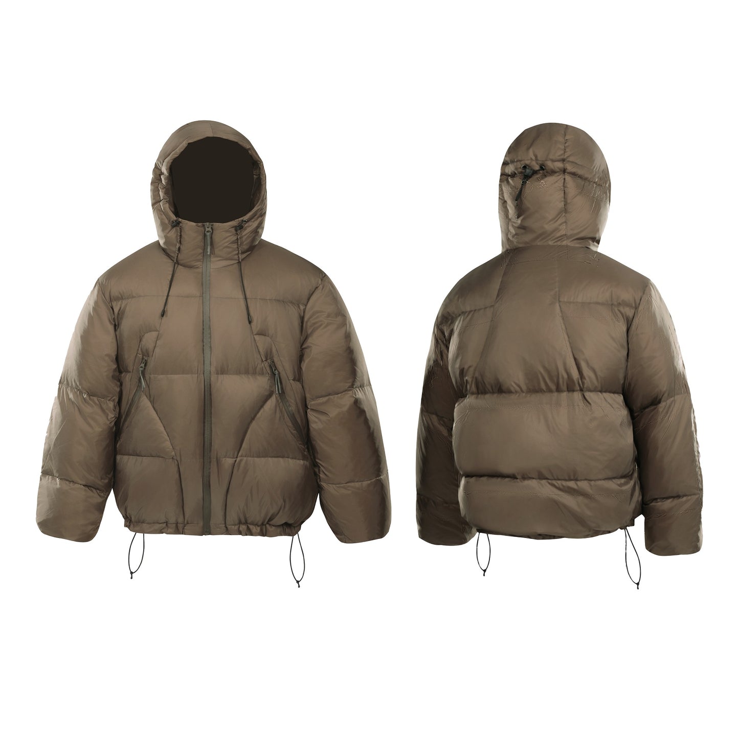 Lässige Winter-Pufferjacke