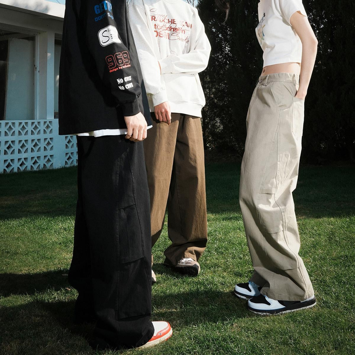 Canvas Straight Pants