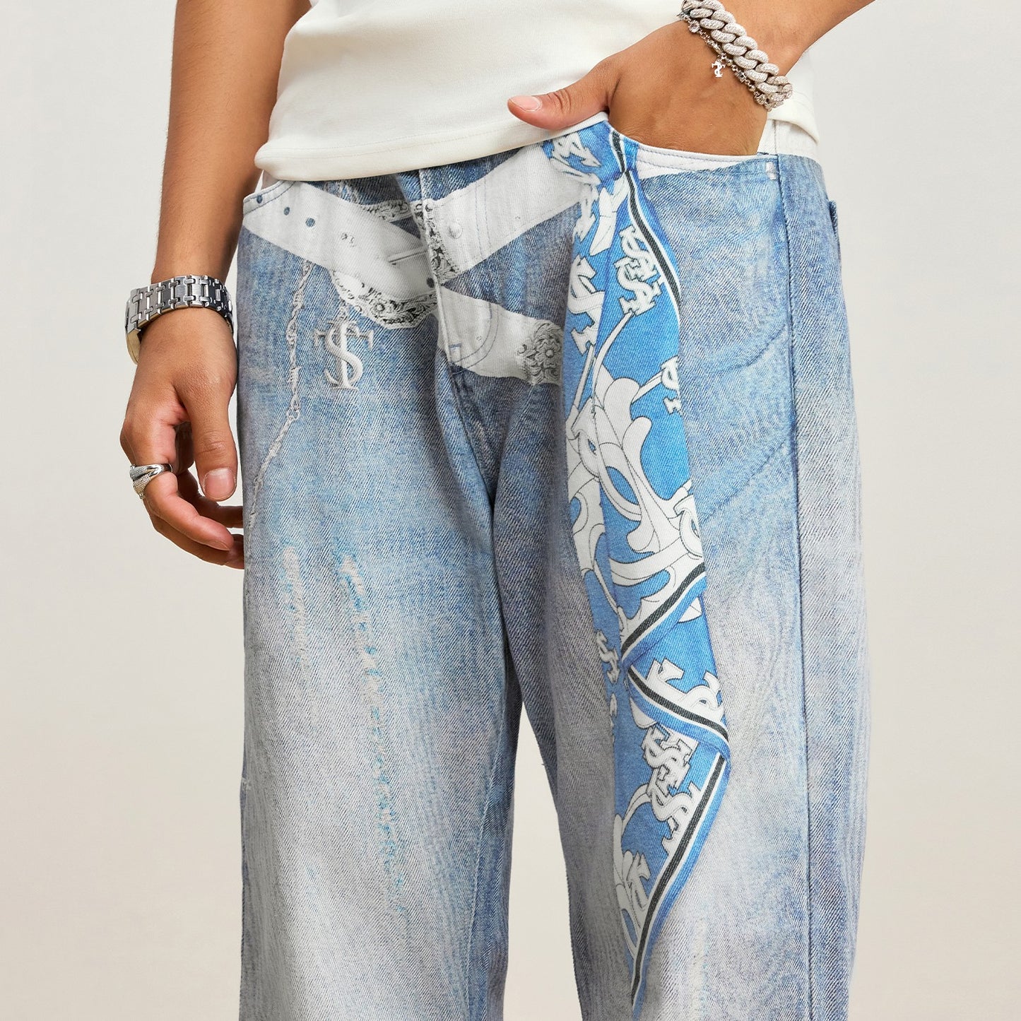 Kerchief 3D Pants