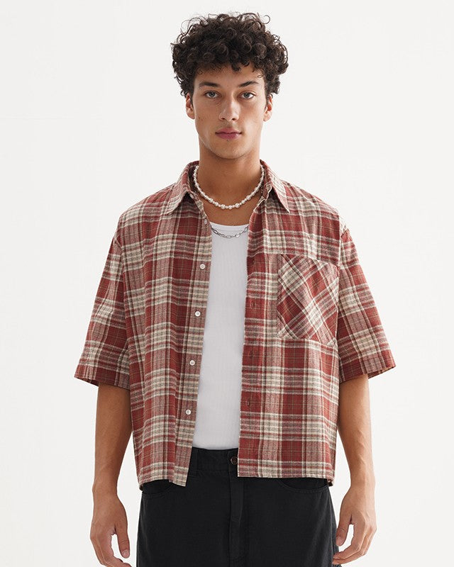 Checkered Short Sleeve Shirts