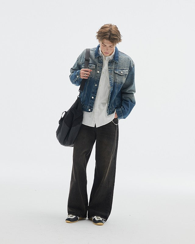 Black Faded Pants
