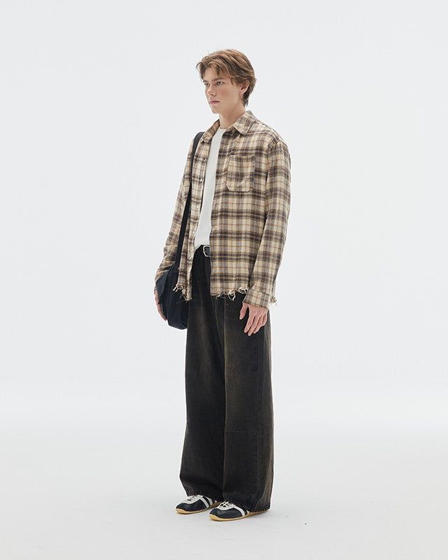 Black Faded Pants