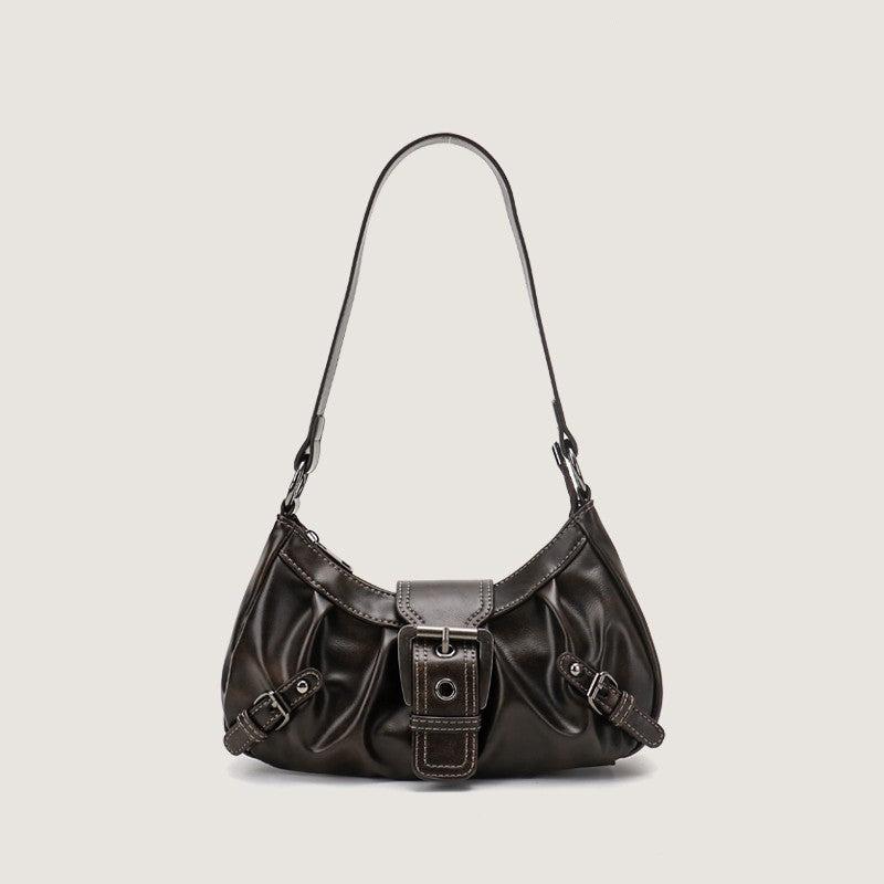 Black Luxe Buckle Bag