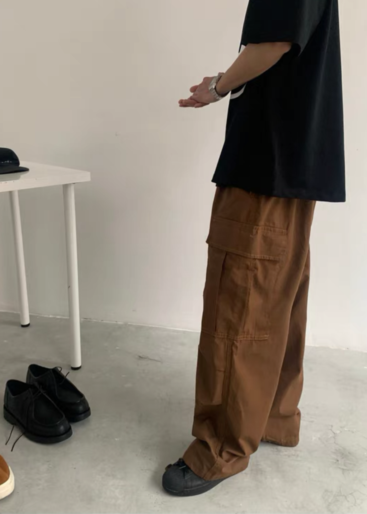 Finn Pleated Cargo Pants