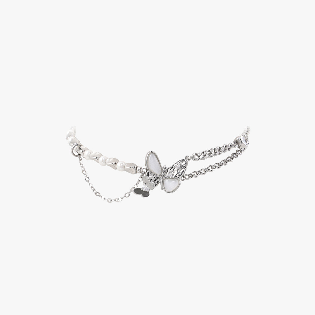 Butterfly Chained Bracelet