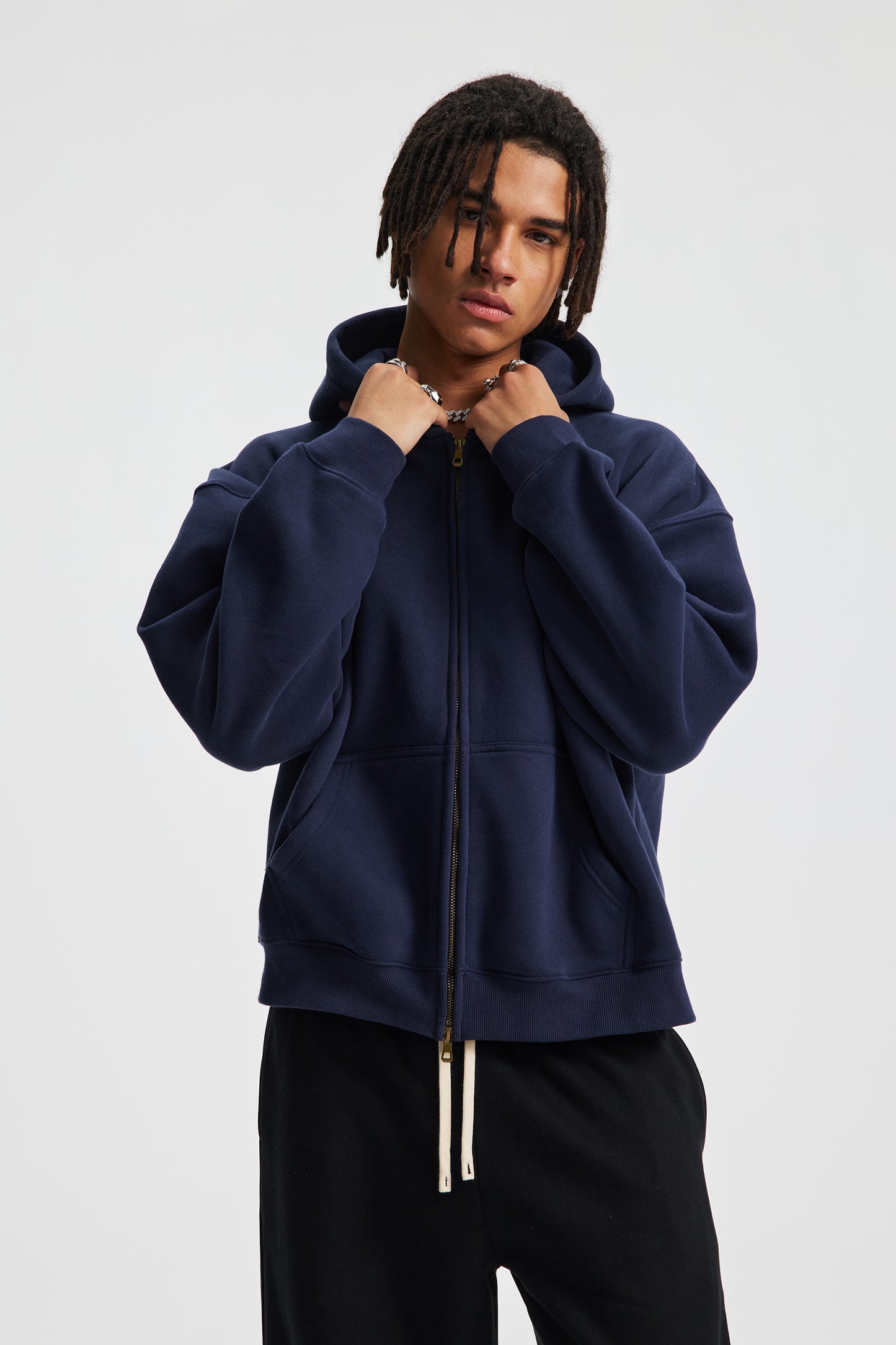 Box Zip Hoodie