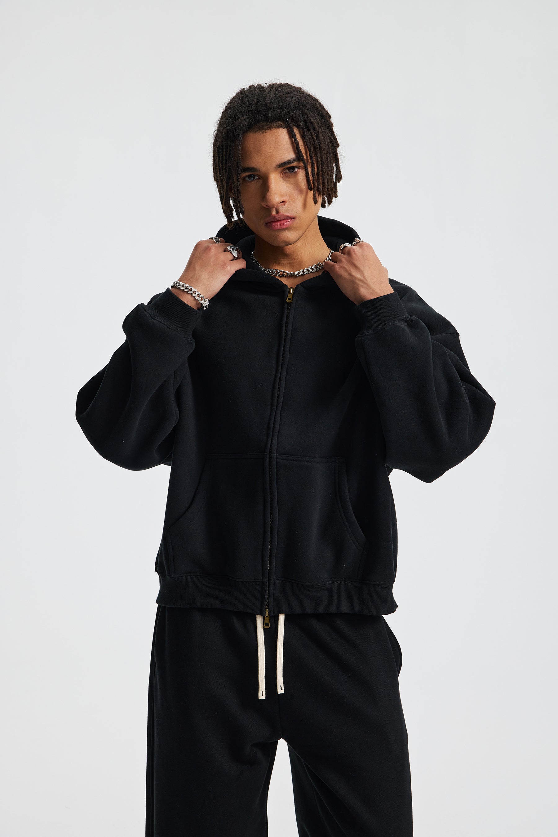 Box Zip Hoodie