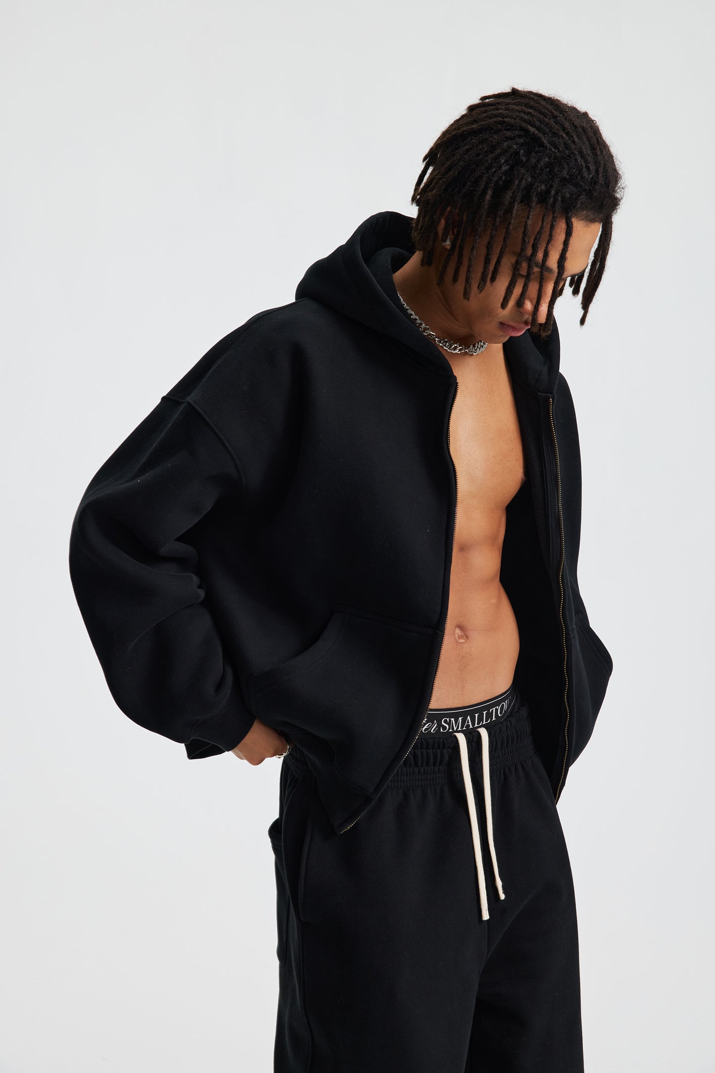 Box Zip Hoodie