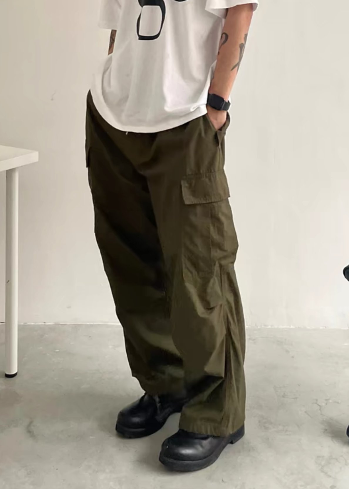 Finn Pleated Cargo Pants