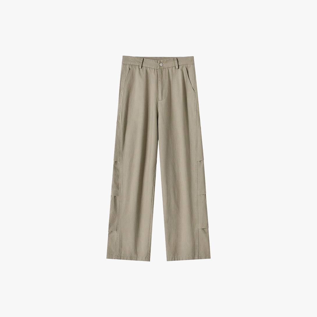 Canvas Straight Pants