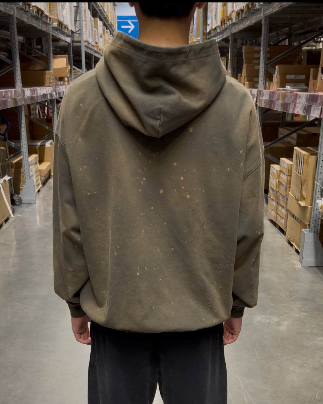 Distressed Box Hoodie