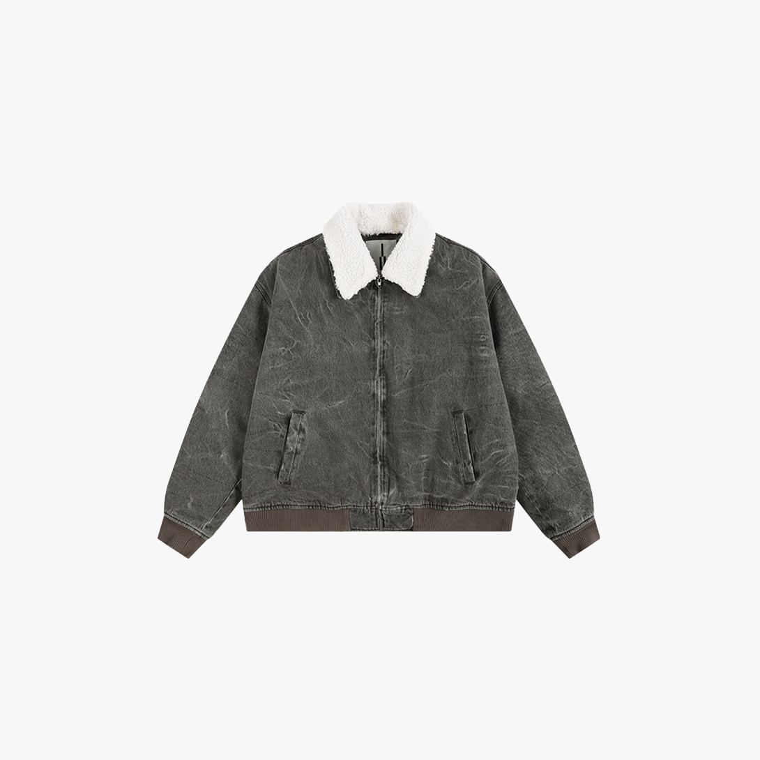 Fleece-Lined Denim Jacket