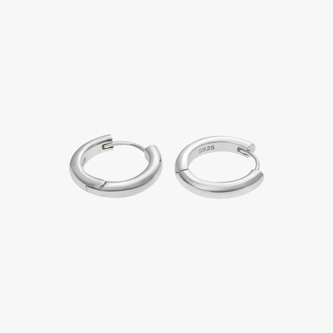 Glossy Hoop S925 Earrings