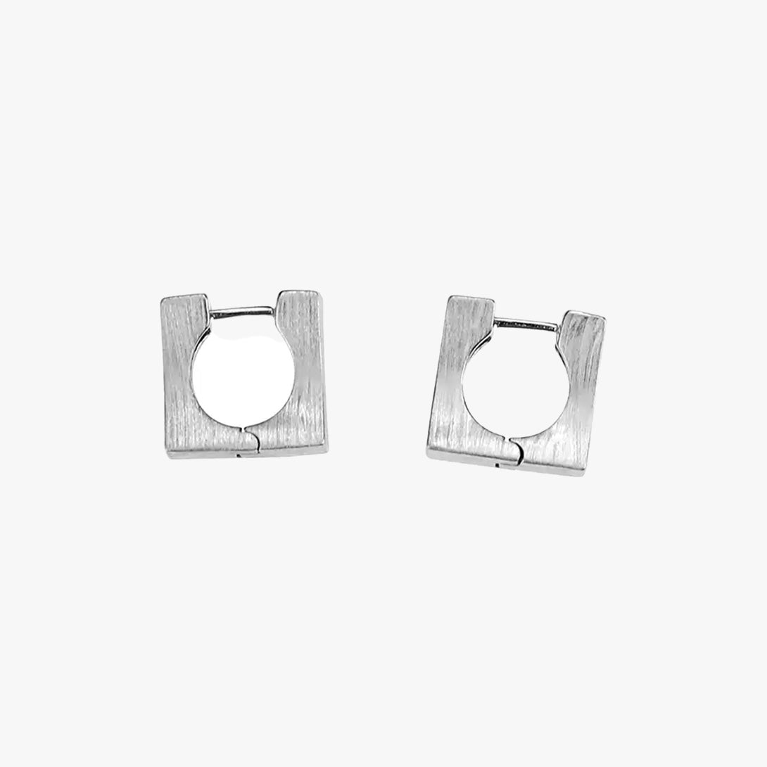 Abstract Loop S925 Earrings