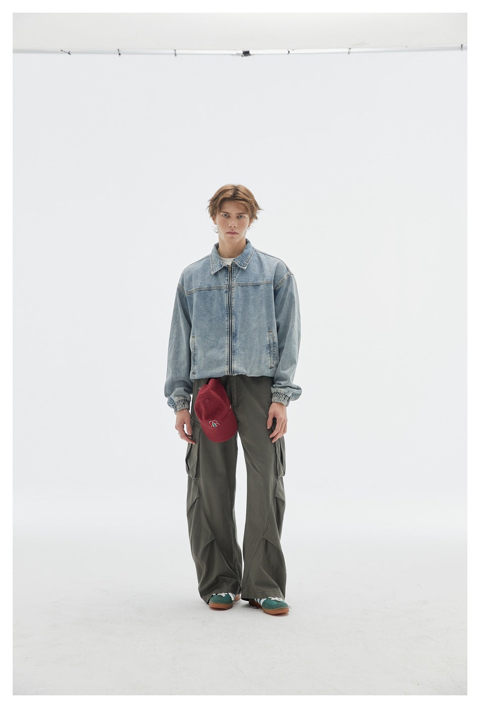 Pleated Cargo Pants