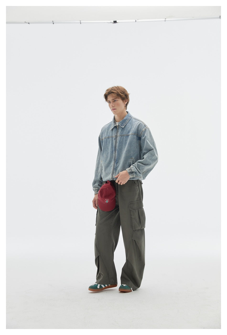 Pleated Cargo Pants