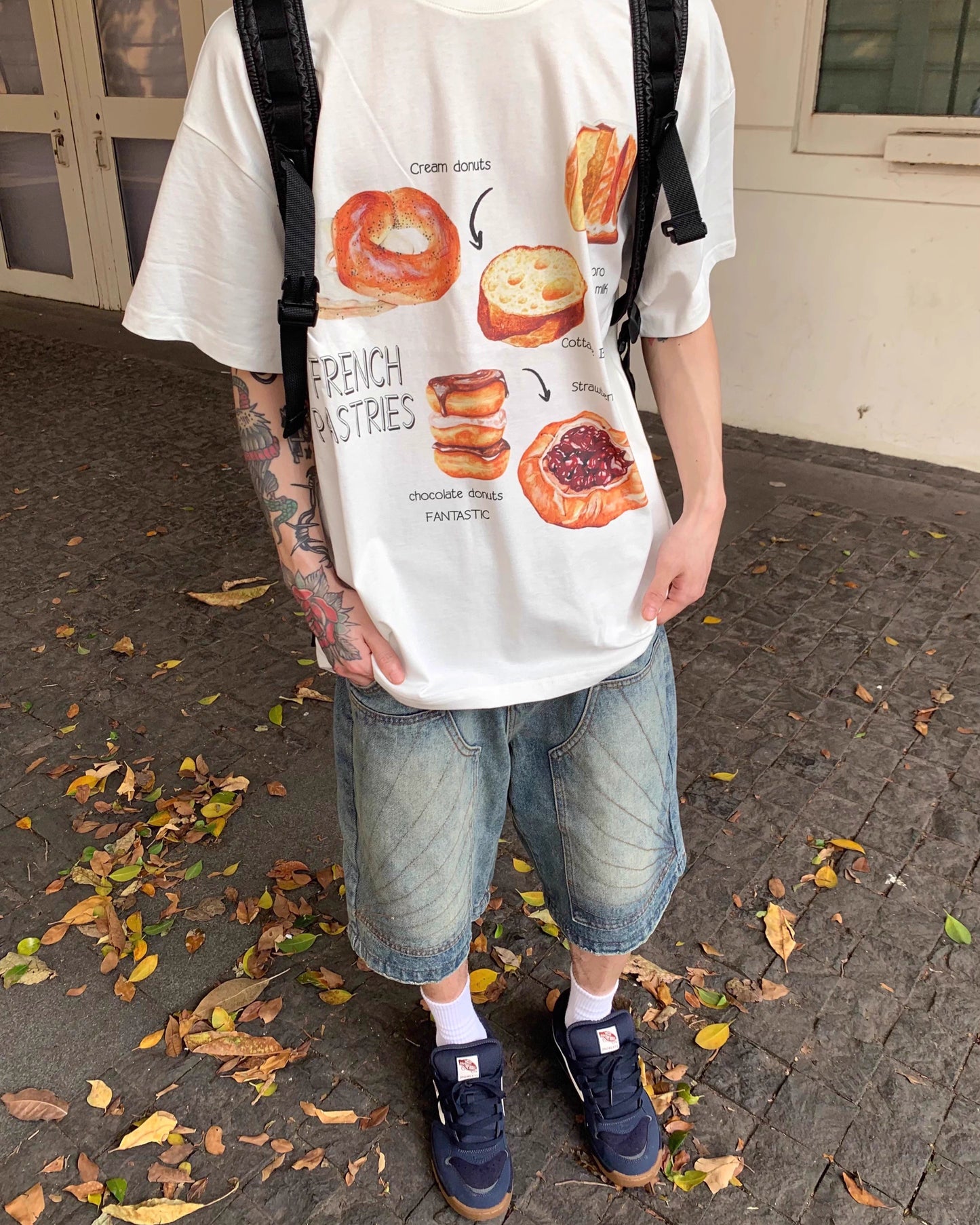 Sunburst Denim Shorts