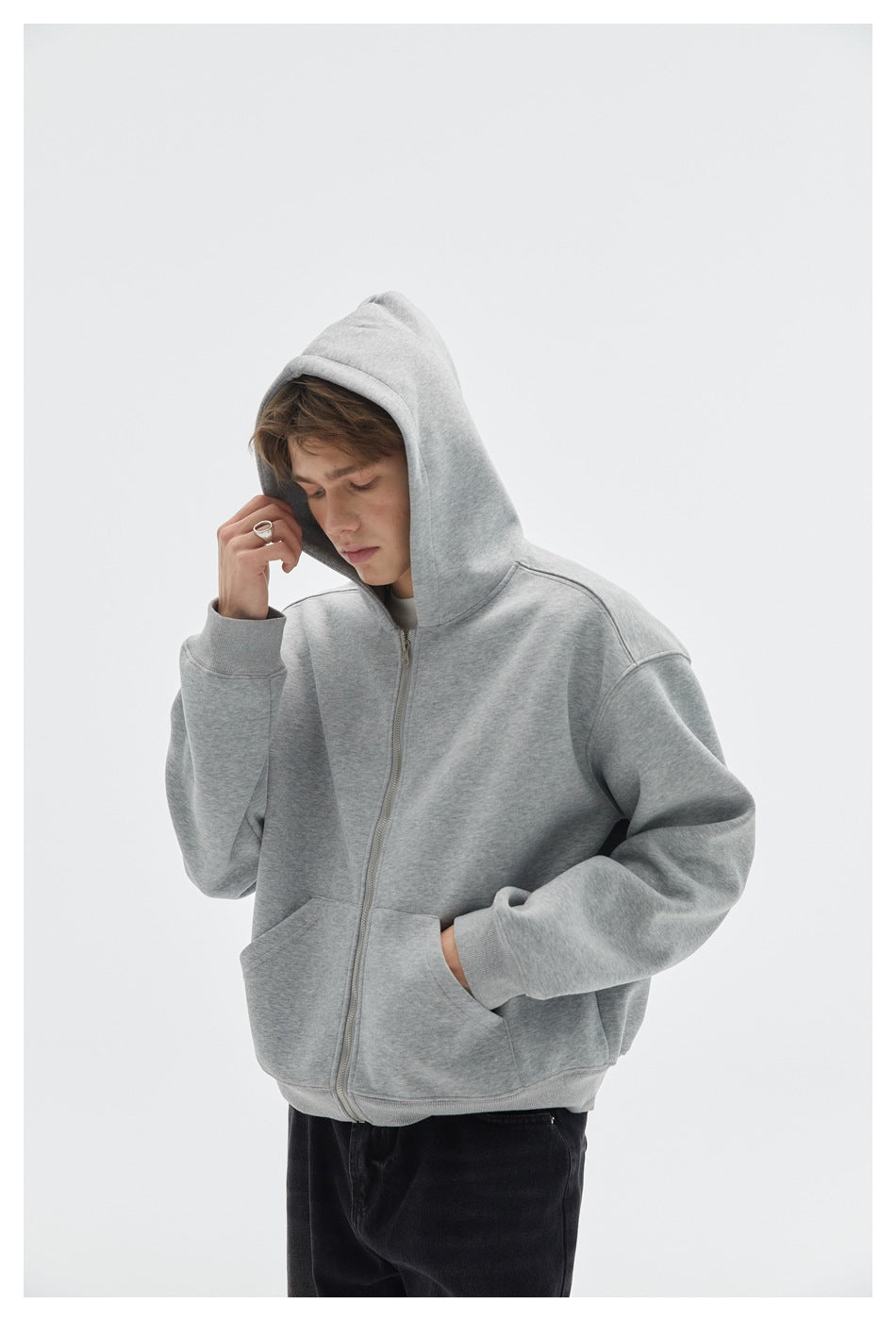 Relaxed Zip Hoodie