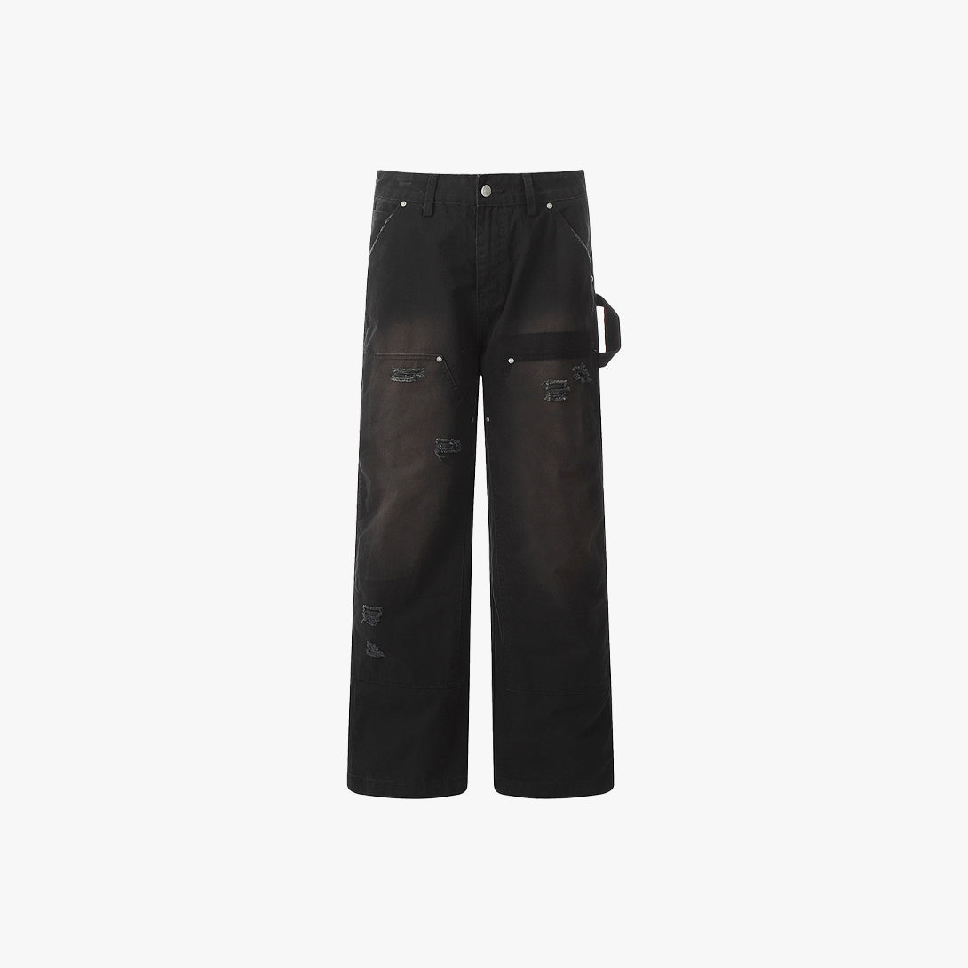 Double Knee Distressed Pants