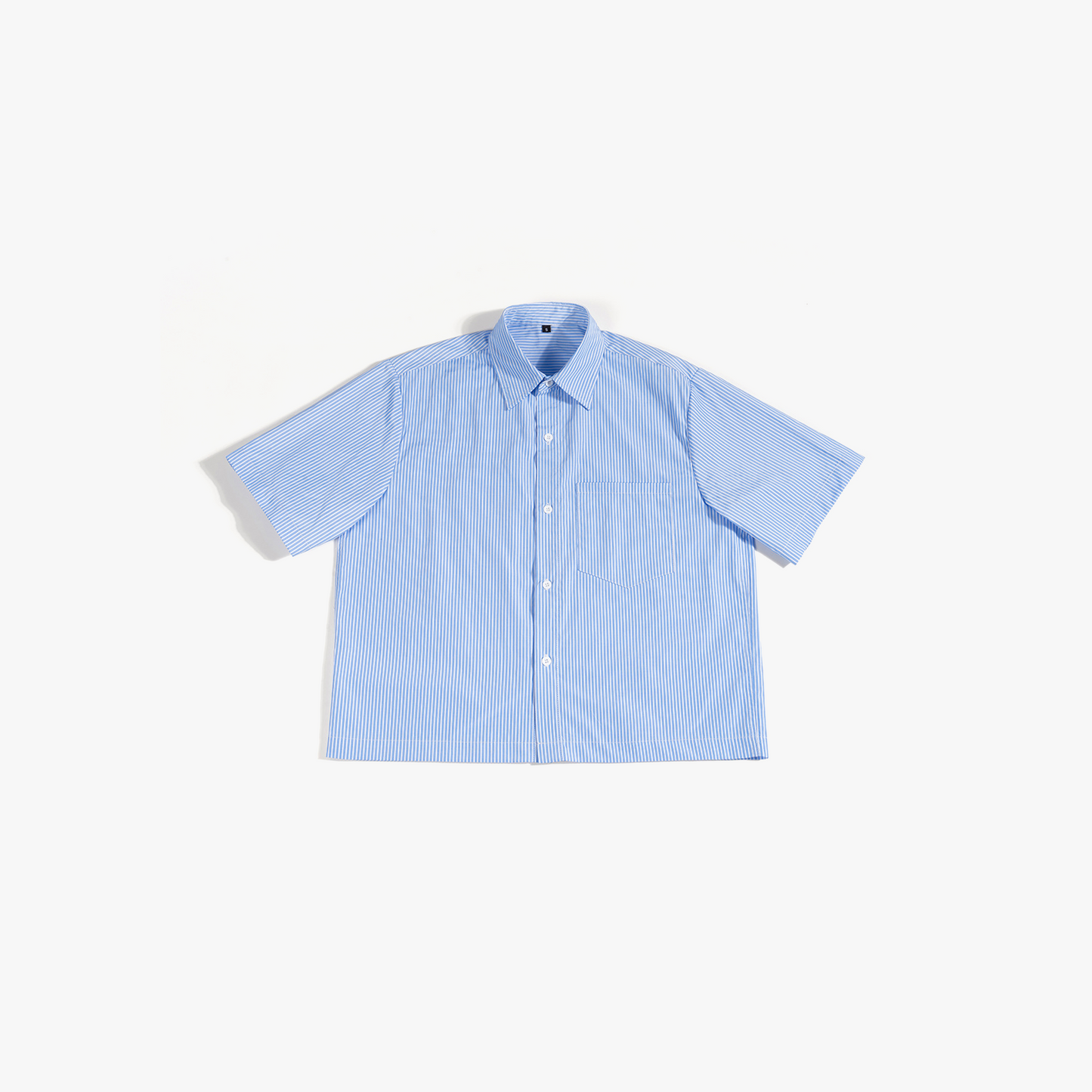 Cropped Plaid Short Sleeve Shirts