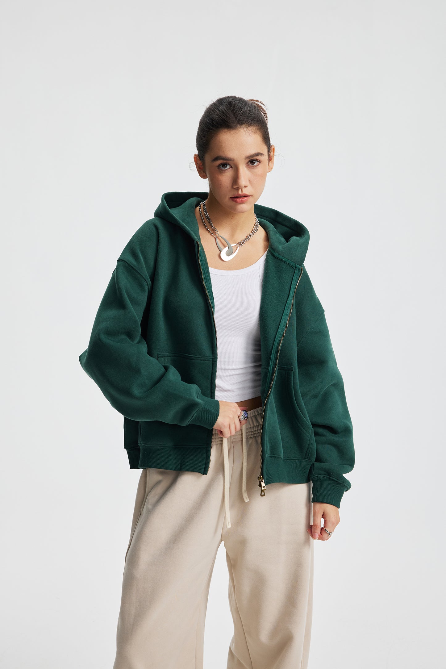 Box Zip Hoodie