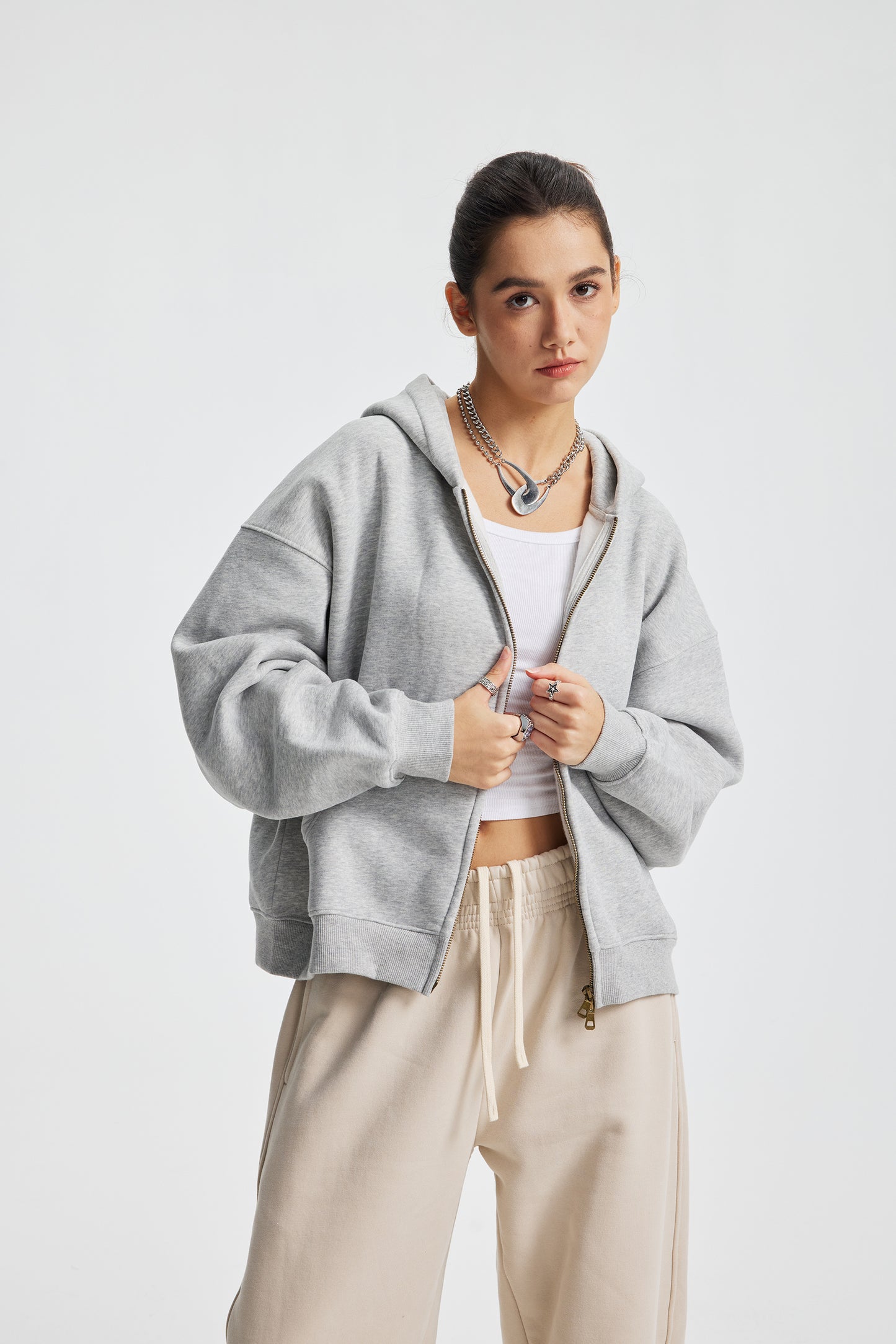 Box Zip Hoodie