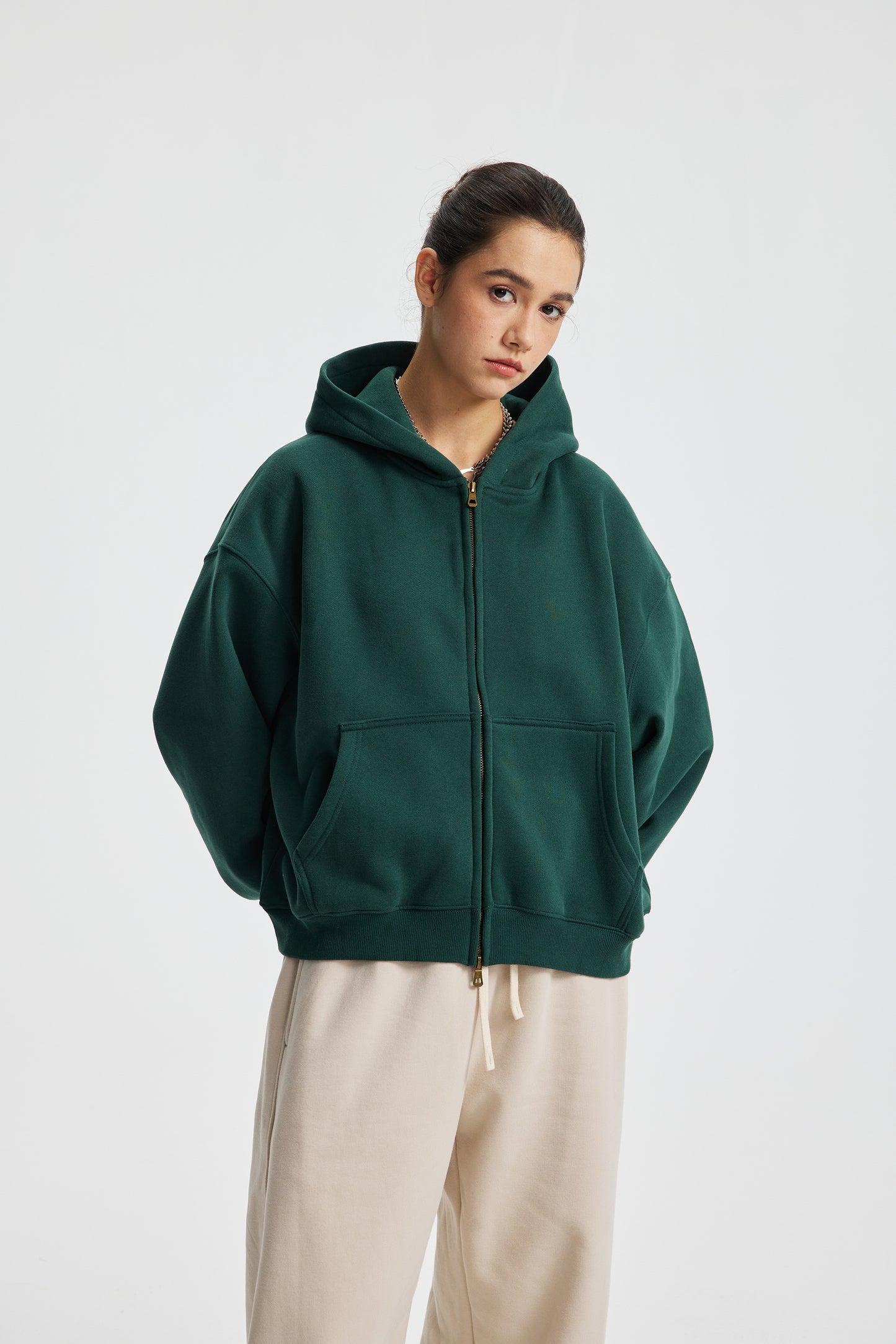 Box Zip Hoodie