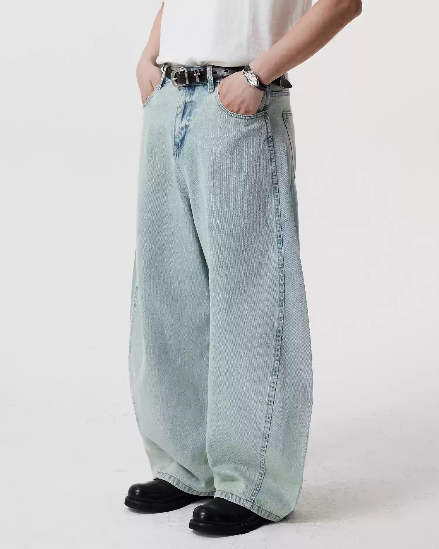 Vintage Wash Curve Pants