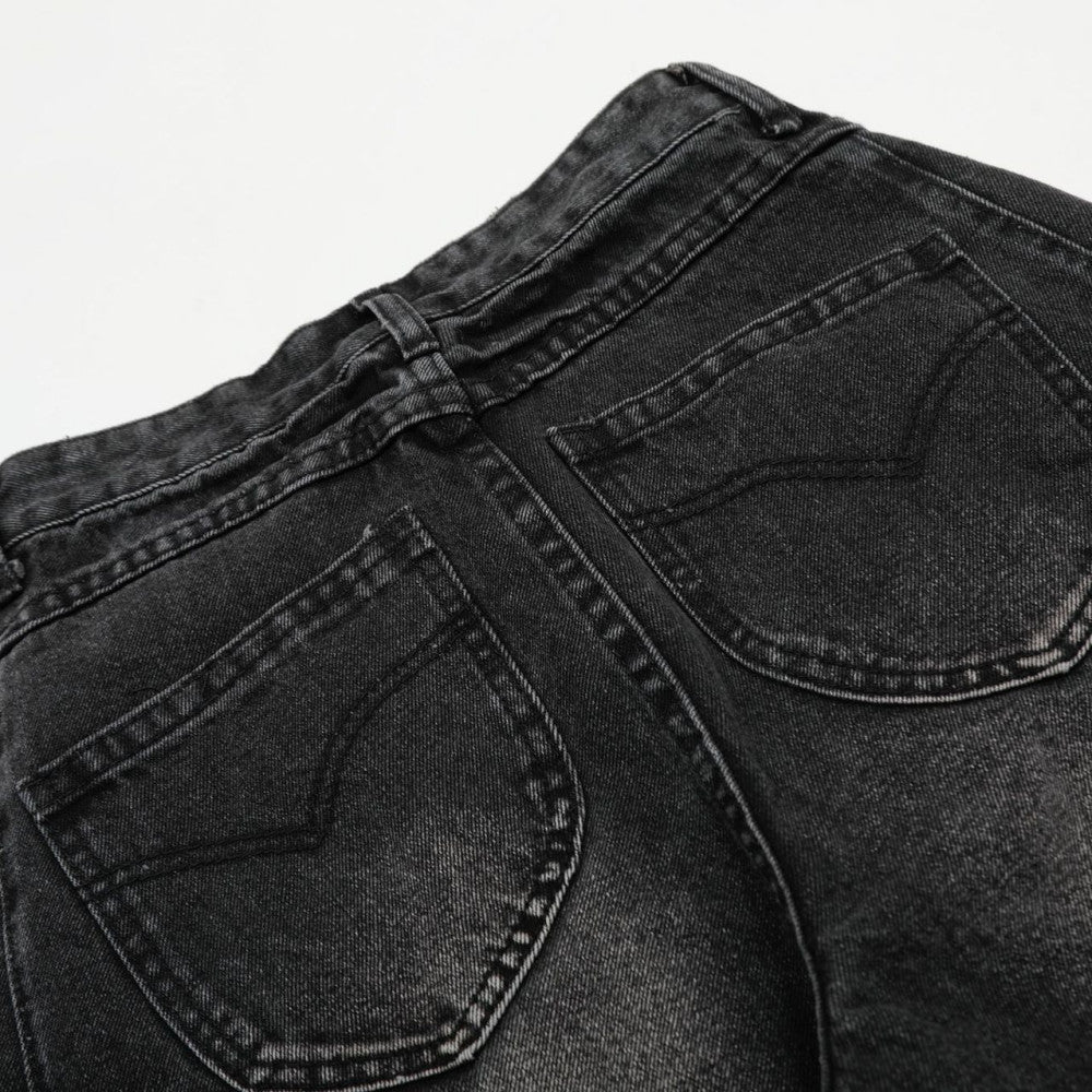 W1621 Arc Leg Denim Pants image 3