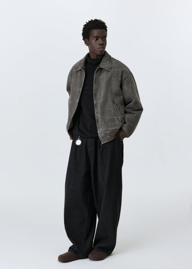 Jeansjacke mit Fleecefutter