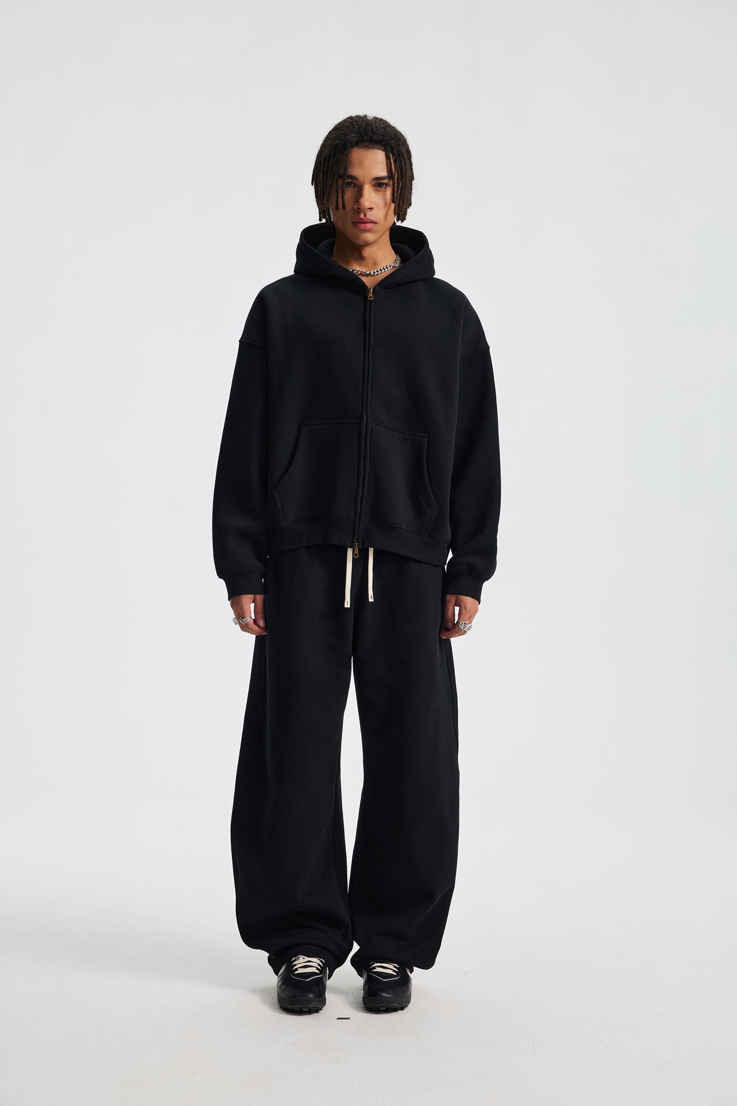 Box Zip Hoodie