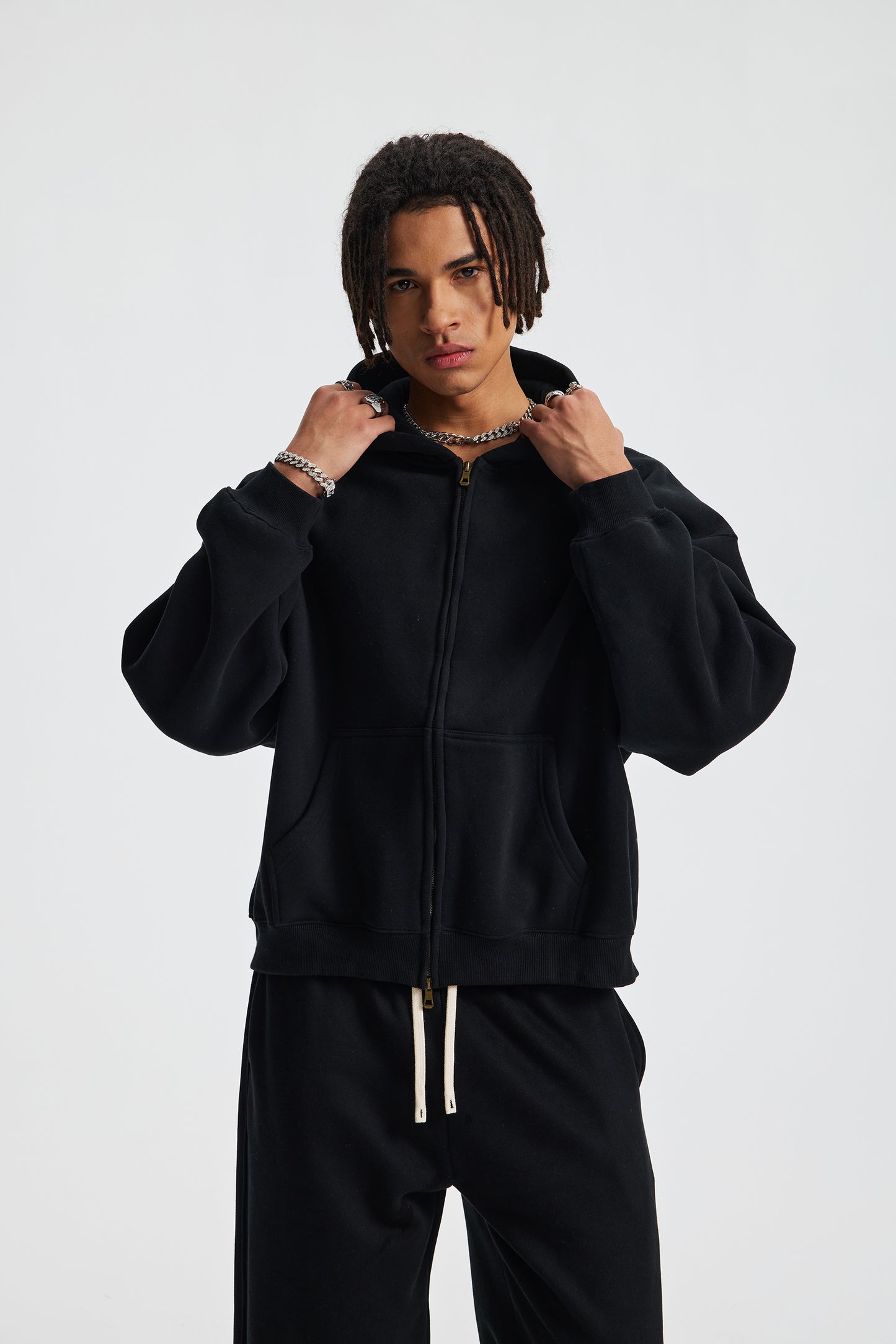Box Zip Hoodie
