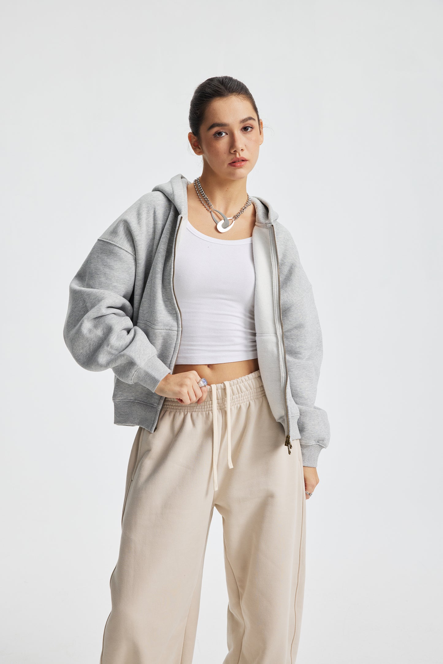 Box Zip Hoodie