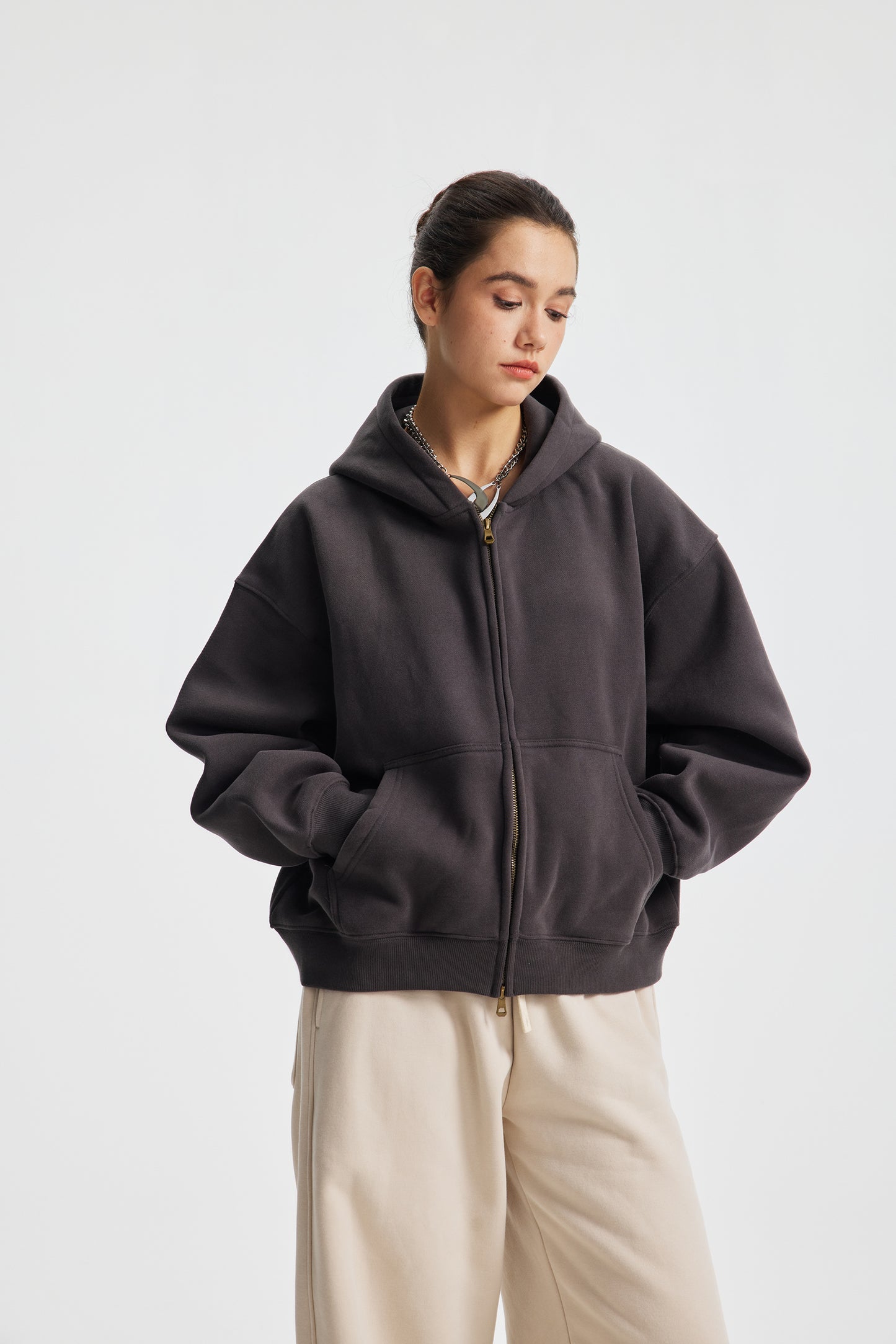 Box Zip Hoodie