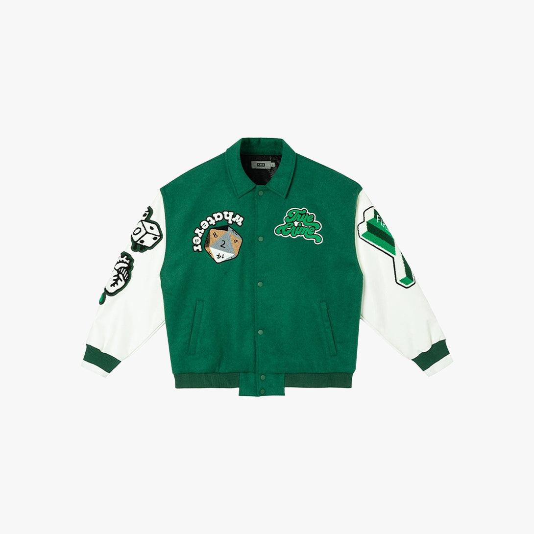 Embroidered Baseball Varsity Jacket - VONVATCH