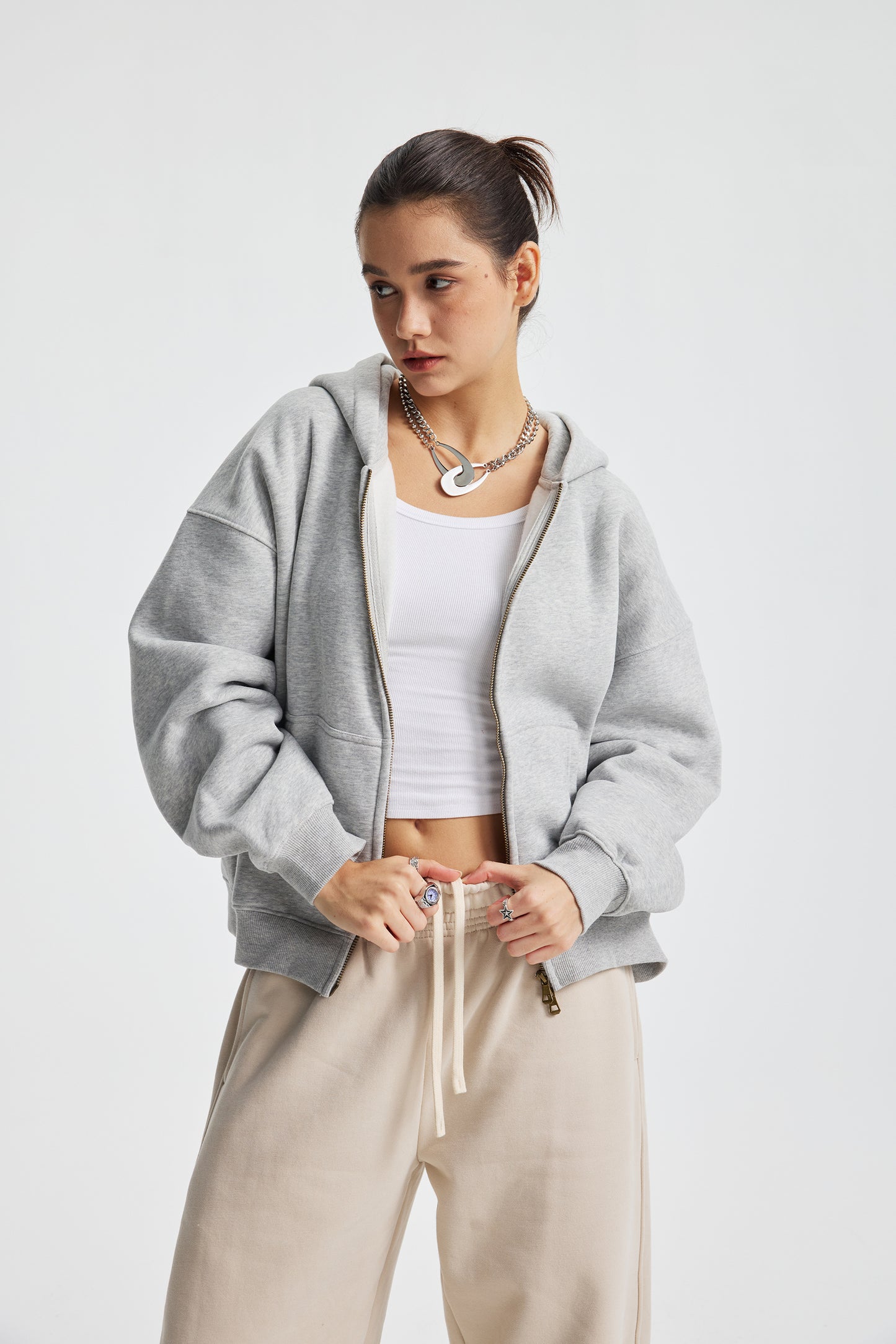 Box Zip Hoodie