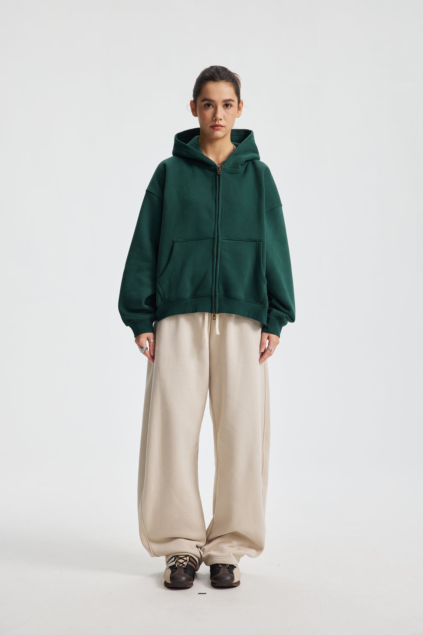 Box Zip Hoodie