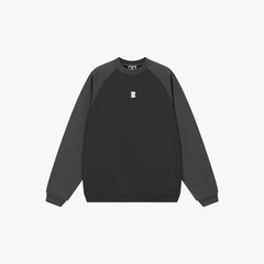 Contrast Stitching Raglan Sweatshirt - VONVATCH