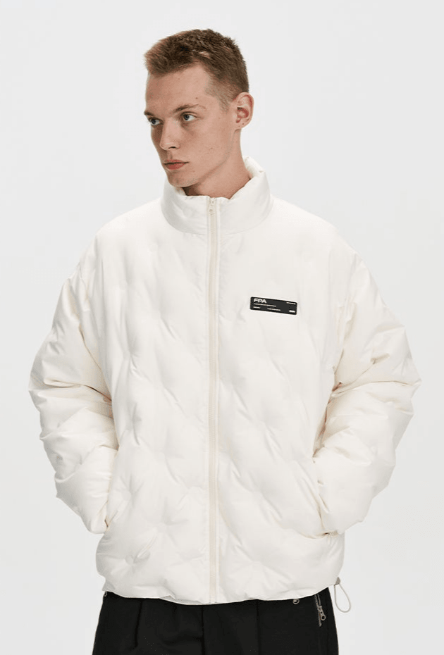 Embossed Rhombus Down Jacket - VONVATCH