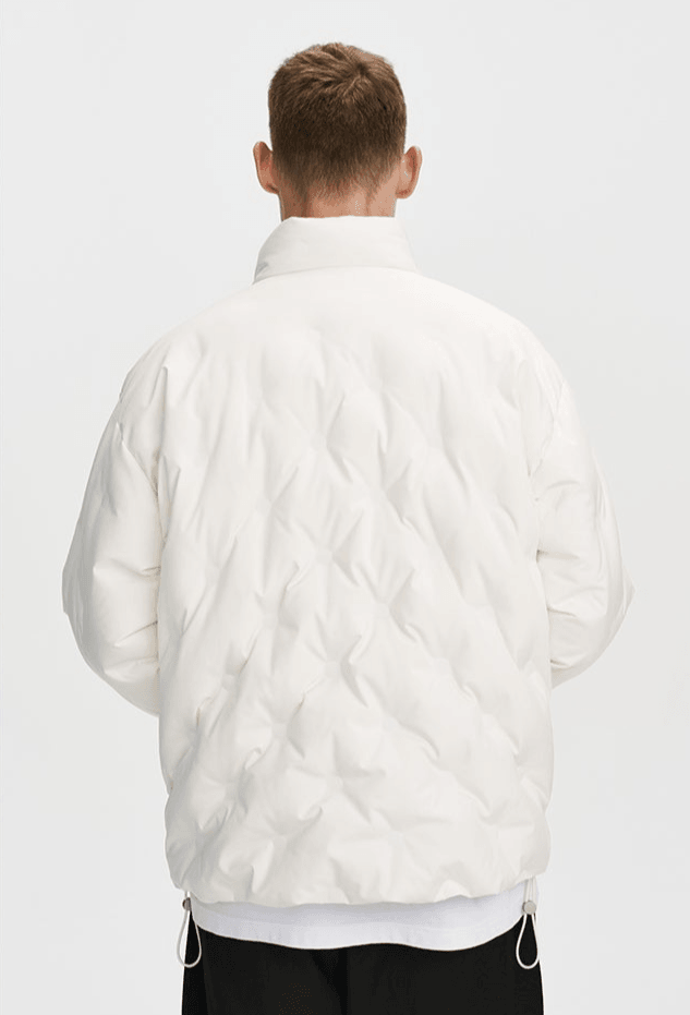 Embossed Rhombus Down Jacket - VONVATCH