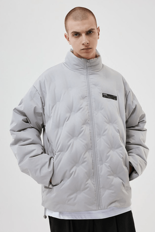 Embossed Rhombus Down Jacket - VONVATCH